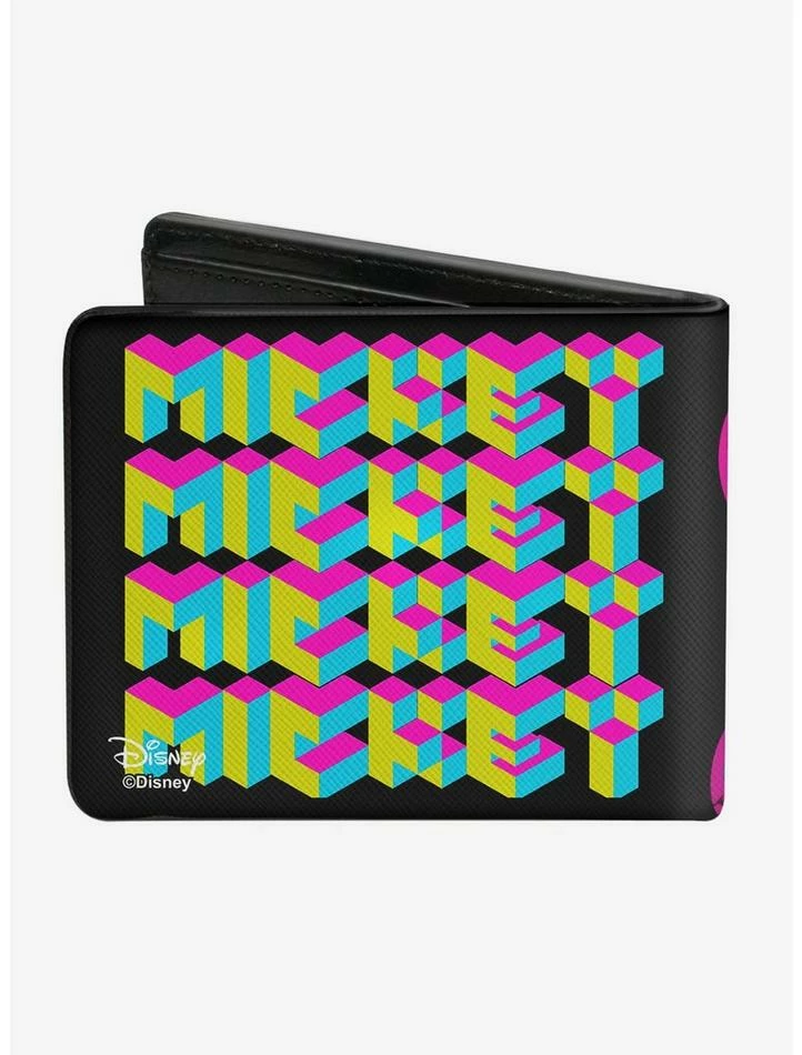 Discount β€οΈ Disney Mickey Mouse Walking Pose Pixel Text Bi-Fold Wallet π 2 Discount β€οΈ Disney Mickey Mouse Walking Pose Pixel Text Bi-Fold Wallet π - Image 2