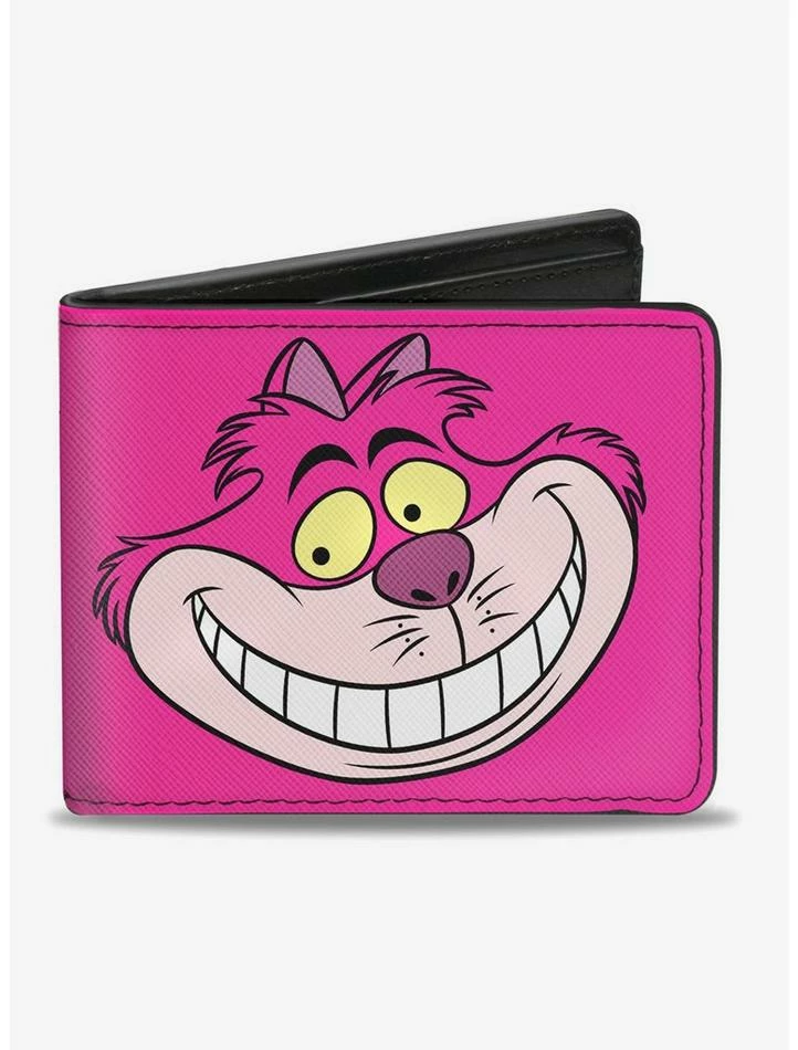 Deals ⭐ Disney Alice In Wonderland Chelshire Cat Face and Stripes Bi-Fold Wallet ✔️ 1 Deals ⭐ Disney Alice In Wonderland Chelshire Cat Face and Stripes Bi-Fold Wallet ✔️