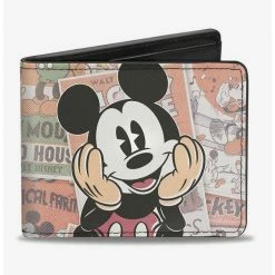 Top 10 ✨ Disney Mickey Mouse Classic Sitting Pose Close Up Comics Bi-Fold Wallet ⭐