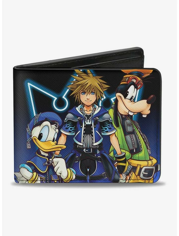 Best Sale 👏 Disney Kingdom Hearts II Donald Wisdom Form Sora And Goofy Bi-Fold Wallet ⌛ 1 Best Sale 👏 Disney Kingdom Hearts II Donald Wisdom Form Sora And Goofy Bi-Fold Wallet ⌛