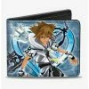 Top 10 ✨ Disney Kingdom Hearts II Final Form Sora Pose Logo Keyblades Bi-Fold Wallet ⭐