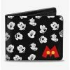 Best Pirce 🎉 Disney Mickey Mouse Expressions Button Logo Bi-Fold Wallet ⭐