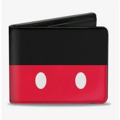 New βοΈ Disney Mickey Mouse Bounding Buttons Bi-Fold Wallet β€οΈ