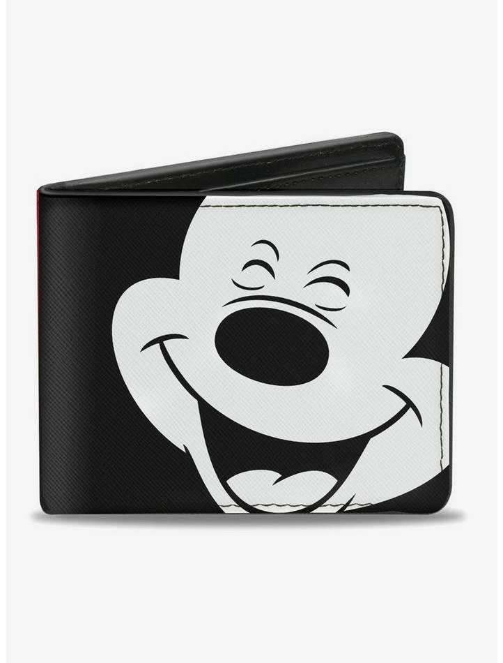New 🛒 Disney Mickey Mouse Smiling Face Bi-Fold Wallet ✔️ 1 New 🛒 Disney Mickey Mouse Smiling Face Bi-Fold Wallet ✔️