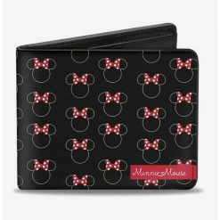 Best Sale ๐ Disney Minnie Mouse Icon Monogram Banner Bi-Fold Wallet โจ