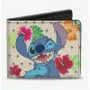Best Pirce 👍 Disney Lilo & Stitch Winking Ohana Means Family Bi-Fold Wallet 😀