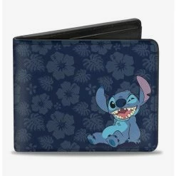 Top 10 ❤️ Disney Lilo & Stitch Winking Stitch Pose Bi-Fold Wallet 😀
