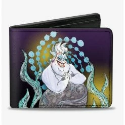Deals ❤️ Disney The Little Mermaid Ursula Smiling Sketch Pose Bi-Fold Wallet 🛒