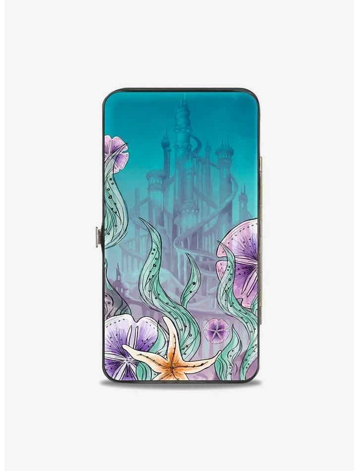 New ๐ Disney The Little Mermaid Ariel Sketch Pose King Tritons Castle Shells Hinged Wallet ๐ 2 New ๐ Disney The Little Mermaid Ariel Sketch Pose King Tritons Castle Shells Hinged Wallet ๐ - Image 2