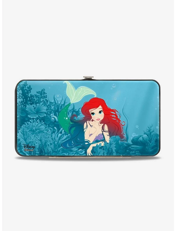 Flash Sale ✔️ Disney The Little Mermaid Ariel Swimming Resting Poses Coral Reef Hinged Wallet ✔️ 2 Flash Sale ✔️ Disney The Little Mermaid Ariel Swimming Resting Poses Coral Reef Hinged Wallet ✔️ - Image 2