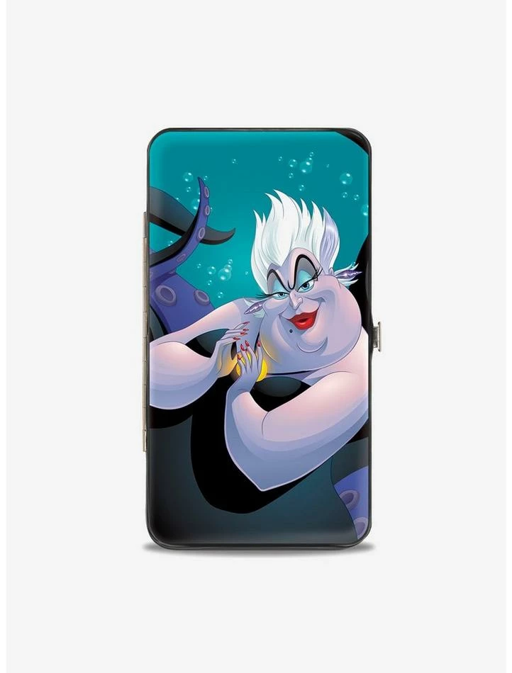 Best Sale 🔔 Disney The Little Mermaid Ursula Pose Jetsam Face Bubbles Hinged Wallet 🌟 1 Best Sale 🔔 Disney The Little Mermaid Ursula Pose Jetsam Face Bubbles Hinged Wallet 🌟
