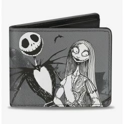 Wholesale π€© The Nightmare Before Christmas Jack Sally Zero Cemetery Scene Bi-Fold Wallet π―