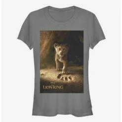Flash Sale 👍 Disney The Lion King 2019 Simba Poster Girls White T-Shirt ⌛