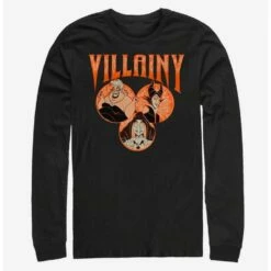 Discount 🧨 Disney Villains Villainy Circled Long-Sleeve T-Shirt 😉