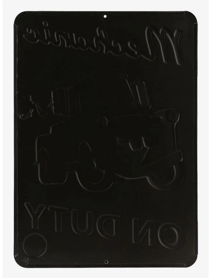 Cheap ๐ Tow Mater "Mechanic on Duty" Embossed Sign โค๏ธ 2 Cheap ๐ Tow Mater "Mechanic on Duty" Embossed Sign โค๏ธ - Image 2