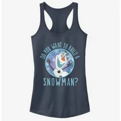 Cheapest ⌛ Disney Frozen Build A Snowman ❤️ Girls Tank ⭐