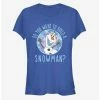 Flash Sale ❤️ Disney Frozen Build A Snowman 🥰 Girls T-Shirt ⭐