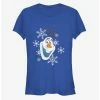 New 😍 Disney Frozen Olaf Hat Girls T-Shirt 👍