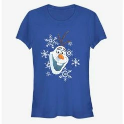 New 😍 Disney Frozen Olaf Hat Girls T-Shirt 👍
