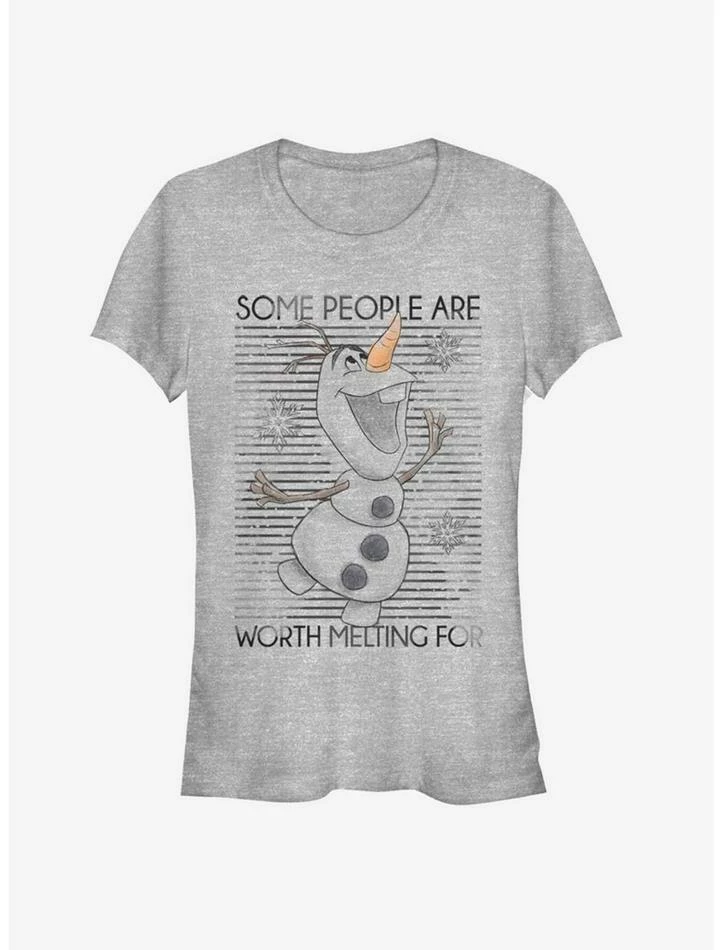 Promo 👏 Disney Frozen Worth The Melt ⌛ Girls T-Shirt ⌛ 1 Promo 👏 Disney Frozen Worth The Melt ⌛ Girls T-Shirt ⌛