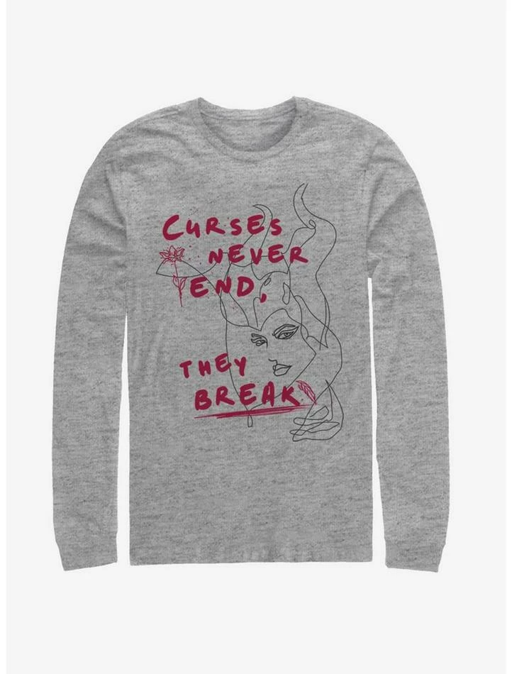 Best deal ✨ Disney Maleficent: Mistress Of Evil Curses Never End They Break Long-Sleeve T-Shirt ✨ 1 Best deal ✨ Disney Maleficent: Mistress Of Evil Curses Never End They Break Long-Sleeve T-Shirt ✨