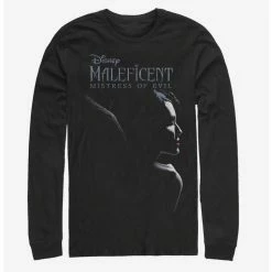 Hot Sale ⭐ Disney Maleficent: Mistress Of Evil Smirk Long-Sleeve T-Shirt ⭐