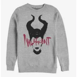 Coupon 🛒 Disney Maleficent: Mistress Of Evil Paint Silhouette Sweatshirt ⌛