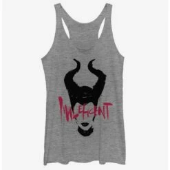 Best Sale 🥰 Disney Maleficent: Mistress Of Evil Paint Silhouette Girls Tank ⭐