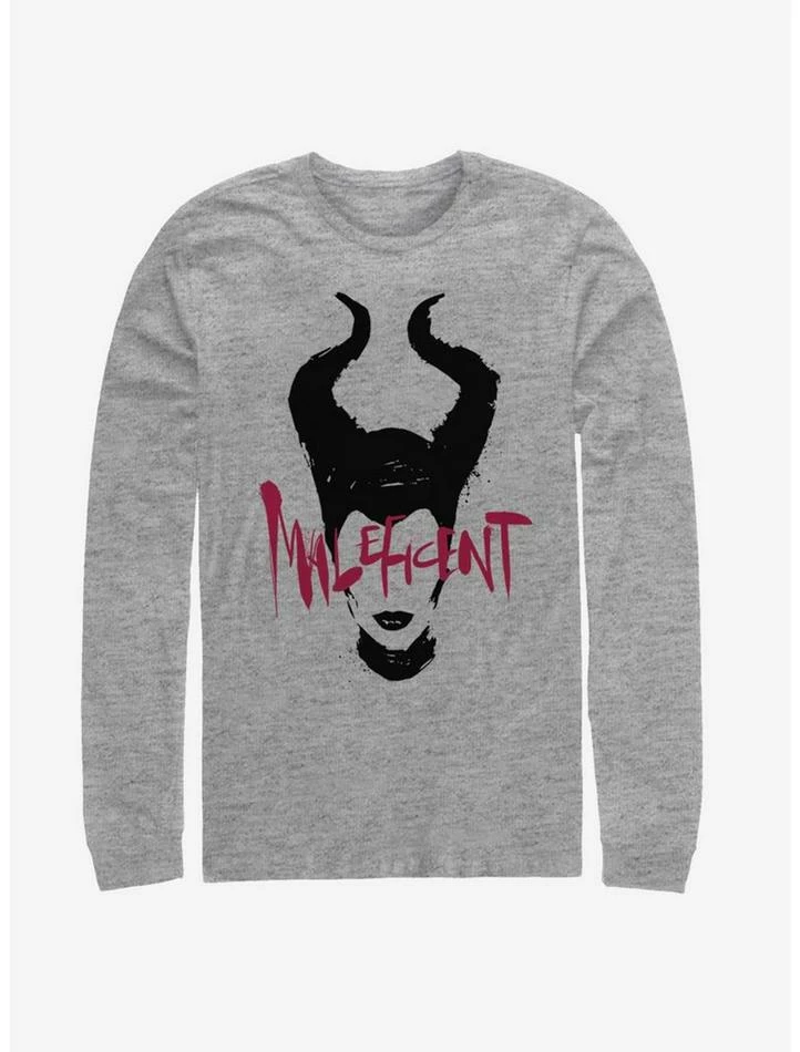 Hot Sale ⌛ Disney Maleficent: Mistress Of Evil Paint Silhouette Long-Sleeve T-Shirt 😀 1 Hot Sale ⌛ Disney Maleficent: Mistress Of Evil Paint Silhouette Long-Sleeve T-Shirt 😀