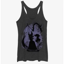 New ✨ Disney Villains Maleficent Bone Heart ⌛ Girls Tank ⌛