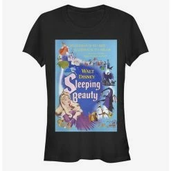 Brand new 🔥 Disney Villains Maleficent Blue Sleeping Beauty Poster Girls T-Shirt 🧨