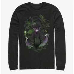 Deals 🔥 Disney Villains Maleficent Manga Long-Sleeve T-Shirt ⌛