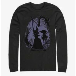 Outlet 😉 Disney Villains Maleficent Bone Heart Long-Sleeve T-Shirt ⭐