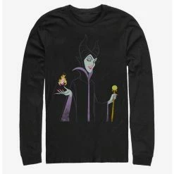 Hot Sale ✨ Disney Villains Maleficent Minimal Maleficent Long-Sleeve T-Shirt ✨