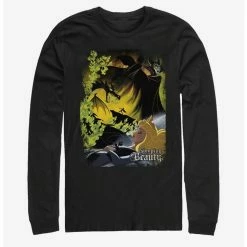 Wholesale 🎉 Disney Villains Maleficent Sleeping Poster Long-Sleeve T-Shirt ❤️
