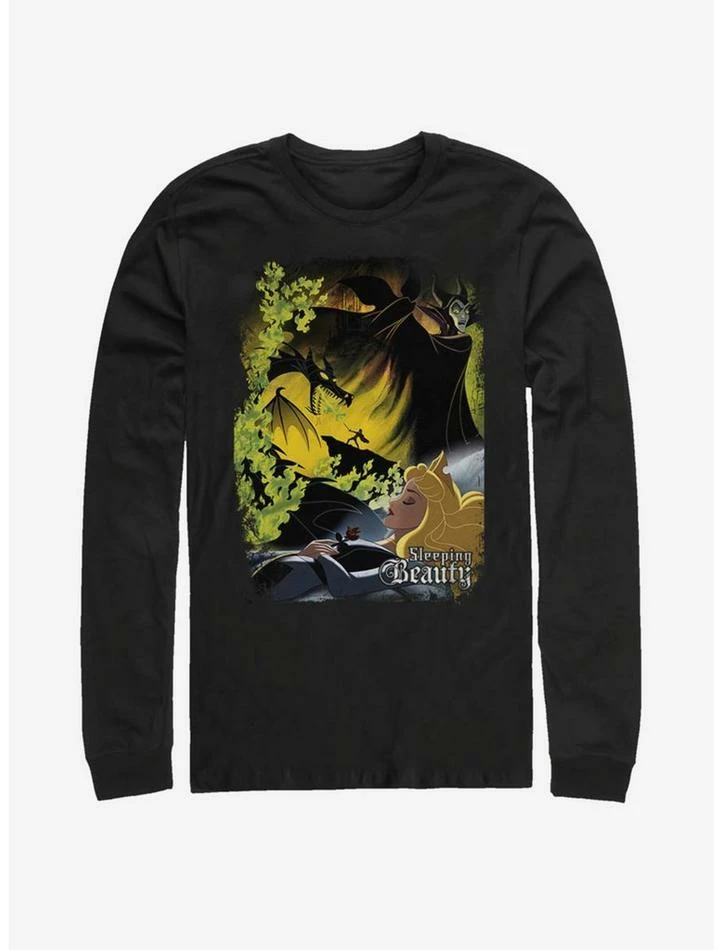 Wholesale 🎉 Disney Villains Maleficent Sleeping Poster Long-Sleeve T-Shirt ❤️ 1 Wholesale 🎉 Disney Villains Maleficent Sleeping Poster Long-Sleeve T-Shirt ❤️