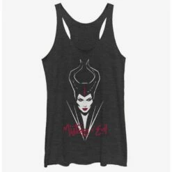 New 🧨 Disney Maleficent: Mistress Of Evil Red Lips Girls Tank 🔔