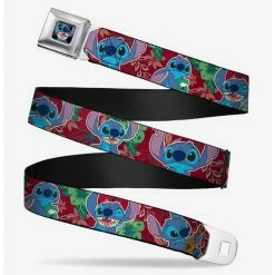 Promo 🧨 Disney Lilo & Stitch - Stitch 6 Expressions Tropical Seatbelt Belt ✔️