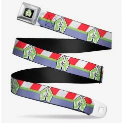 Deals ❤️ Disney Pixar Toy Story Buzz Lightyear Space Ranger Stripe Seatbelt Belt 🎁
