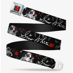 Top 10 ⌛ Disney Snow White Apple Poses Butterflies Seatbelt Belt ⌛