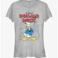 Discount 😀 Disney Donald Duck Original Donald Sketchbook Girls T-Shirt 😉
