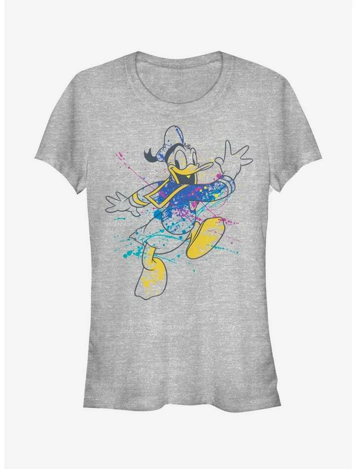Flash Sale ❤️ Disney Donald Duck Splatter Donald 😉 Girls T-Shirt ✨ 1 Flash Sale ❤️ Disney Donald Duck Splatter Donald 😉 Girls T-Shirt ✨
