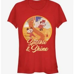 Cheapest ✨ Disney Mickey Mouse Sparkle And Shine 🔔 Girls T-Shirt 😉