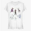 Best Pirce ⭐ Frozen 2 Frozen Doodles 😀 Girls T-Shirt ✔️