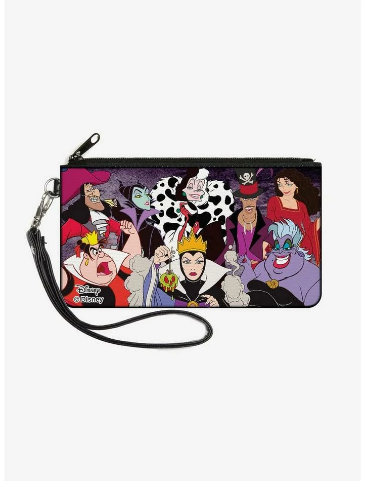 Best Sale ✨ Disney Villains Group Pose Wallet Canvas Zip Clutch 🧨 1 Best Sale ✨ Disney Villains Group Pose Wallet Canvas Zip Clutch 🧨