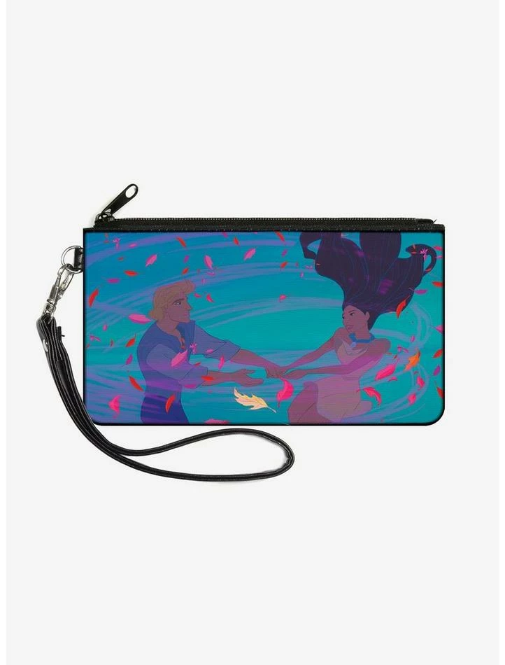 Promo ❤️ Disney Pocahontas John Smith Colors Of The Wind Pose Wallet Canvas Zip Clutch ⌛ 1 Promo ❤️ Disney Pocahontas John Smith Colors Of The Wind Pose Wallet Canvas Zip Clutch ⌛