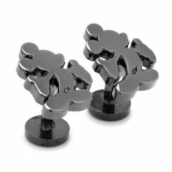Best Pirce β Disney Mickey Mouse Black Silhouette Cufflinks π