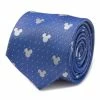 Hot Sale 👍 Disney Mickey Mouse Blue Pin Dot Mens Tie ✔️