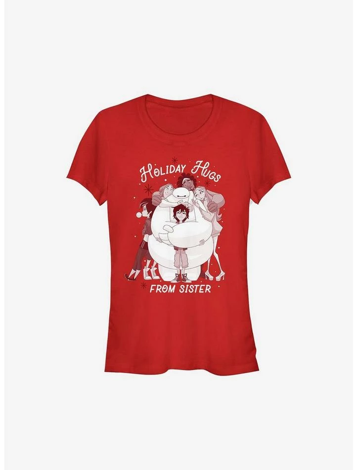 Buy 🔥 Big Hero 6 Holiday Hugs From Sister Girls T-Shirt 🛒 1 Buy 🔥 Big Hero 6 Holiday Hugs From Sister Girls T-Shirt 🛒