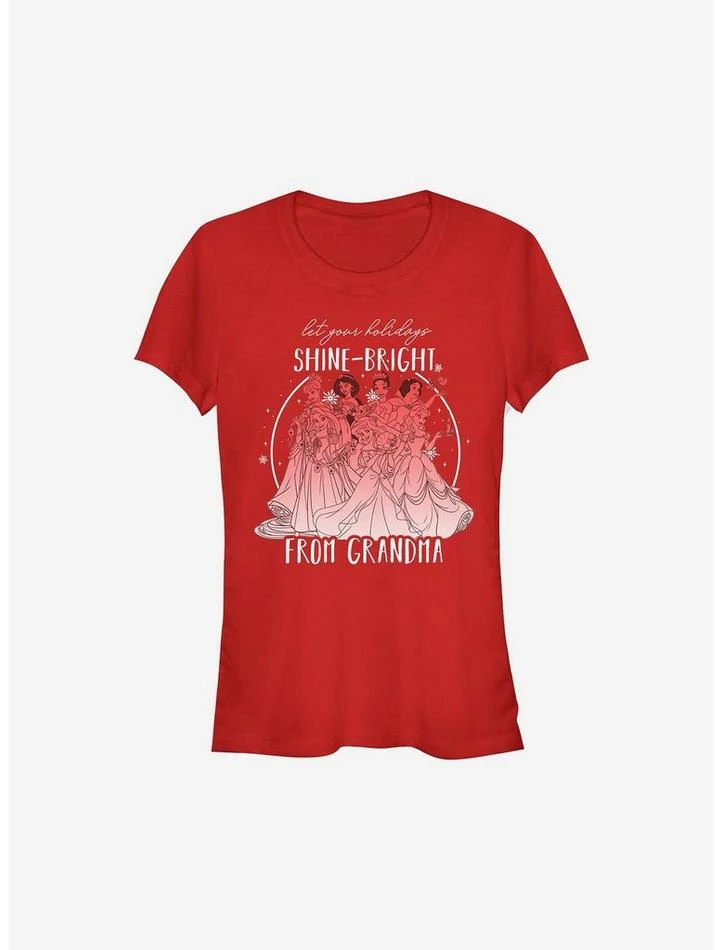 Wholesale ❤️ Disney Princesses Shine Bright From Grandma 🛒 Girls T-Shirt 🥰 1 Wholesale ❤️ Disney Princesses Shine Bright From Grandma 🛒 Girls T-Shirt 🥰